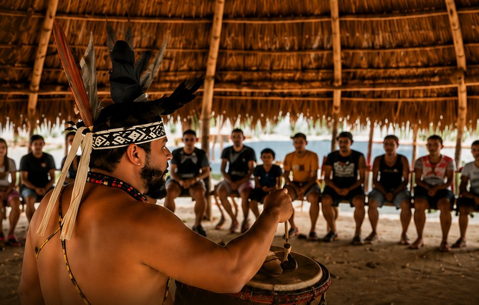 Visita à aldeia indígena